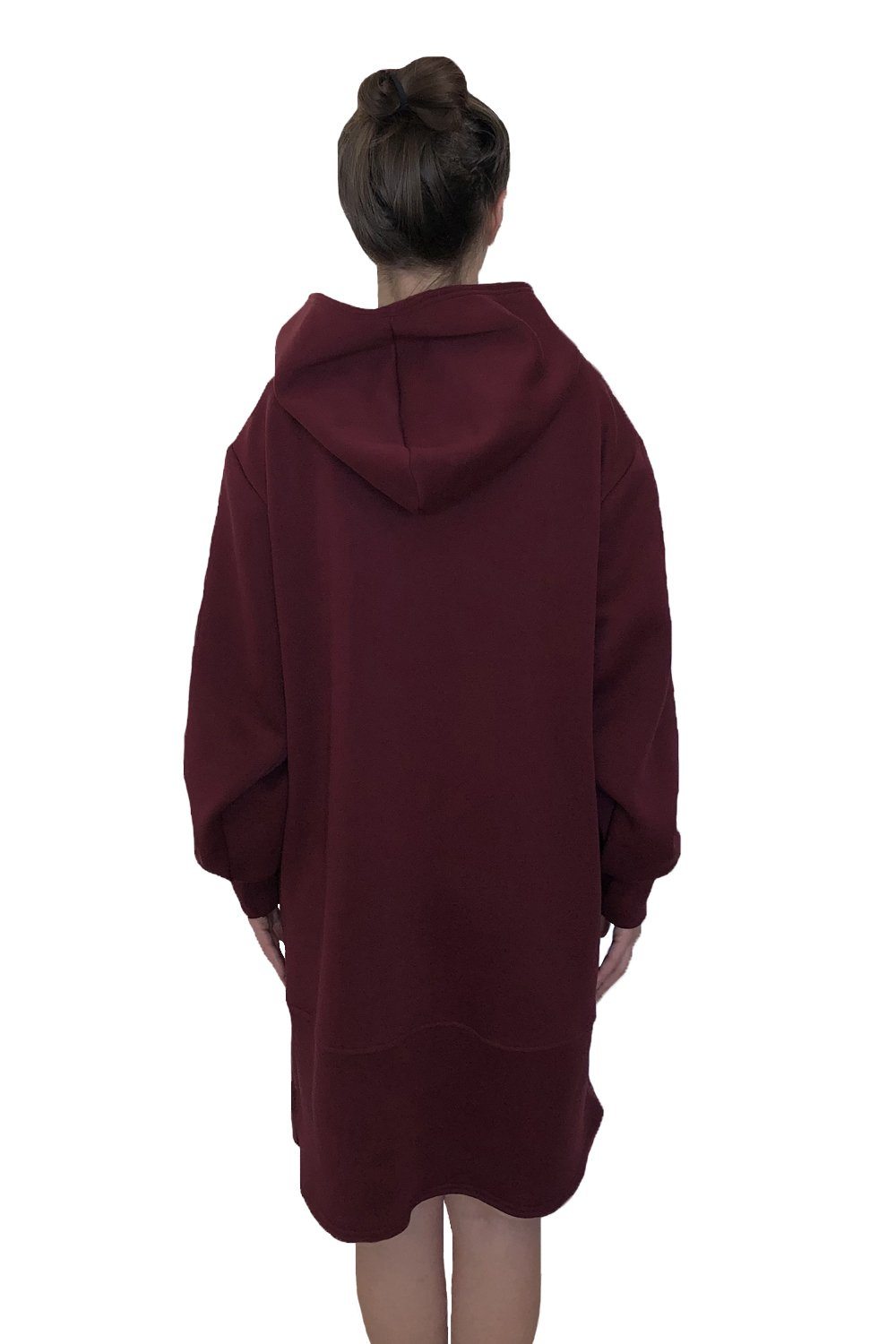 TheG Minimalist Longline Hoody // merlot