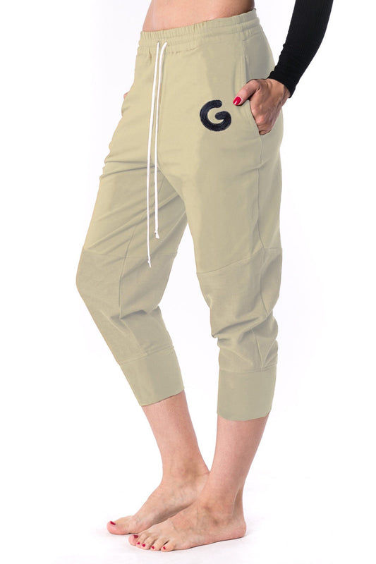 The Woman Paneled Jogger 17 // krém