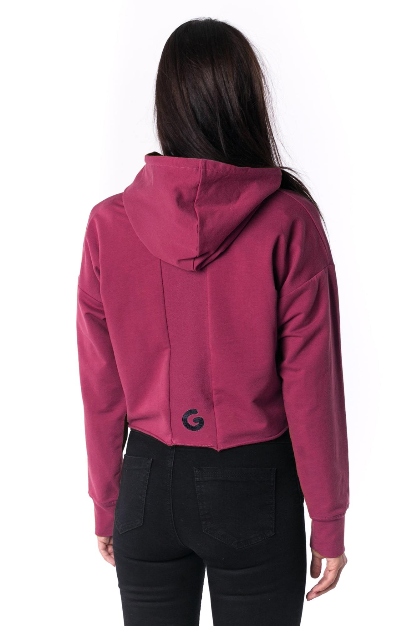 The Woman Paneled Cropped Hoody 17 // fuksie