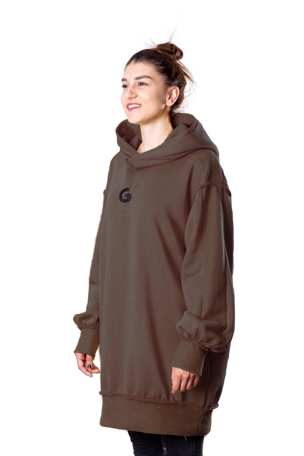 TheG Fresh Oversize Hoody Woman // brown