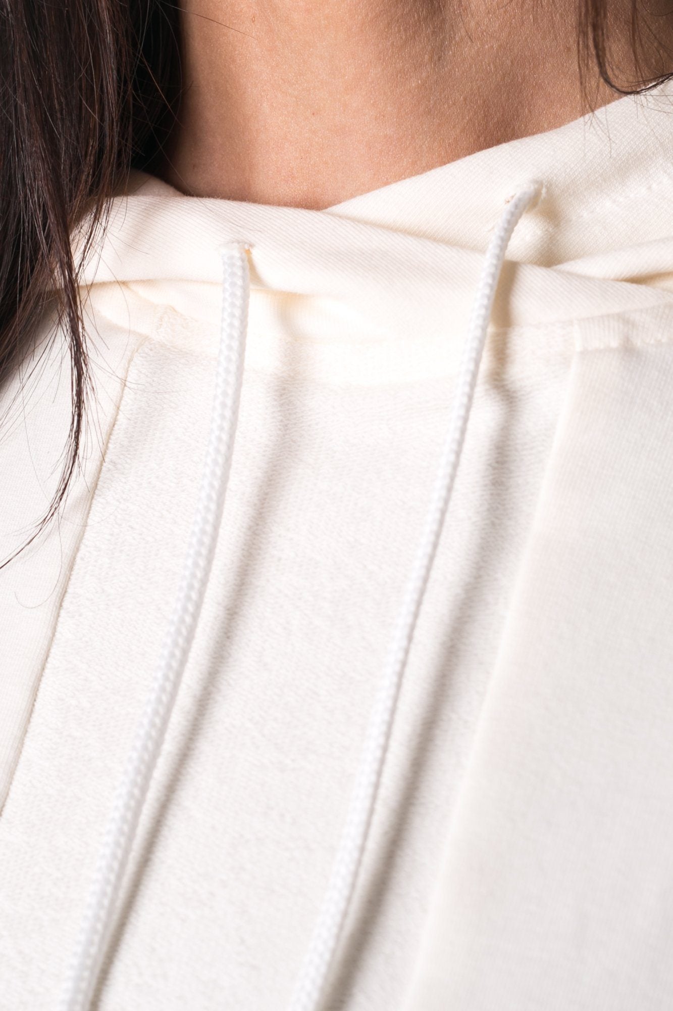 The Woman Paneled Cropped Hoody 17 // perla