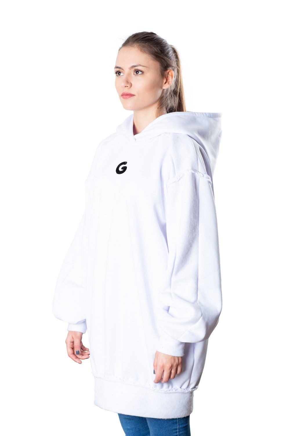 TheG Fresh Oversize Hoody Woman // biela