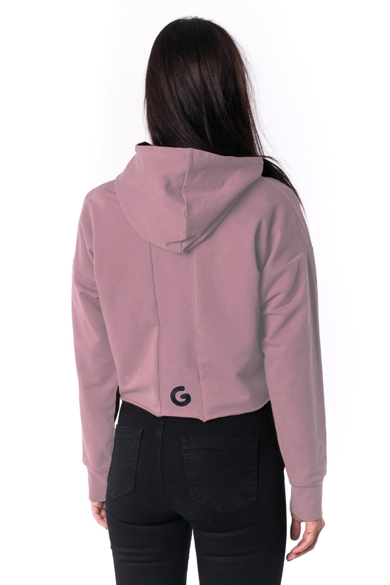The Woman Paneled Cropped Hoody 17 // oldpink