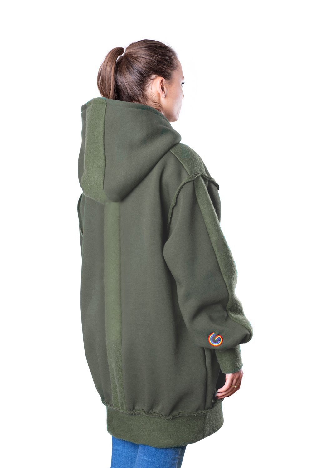 TheG Fresh Oversize Hoody Woman // vojenská zelená