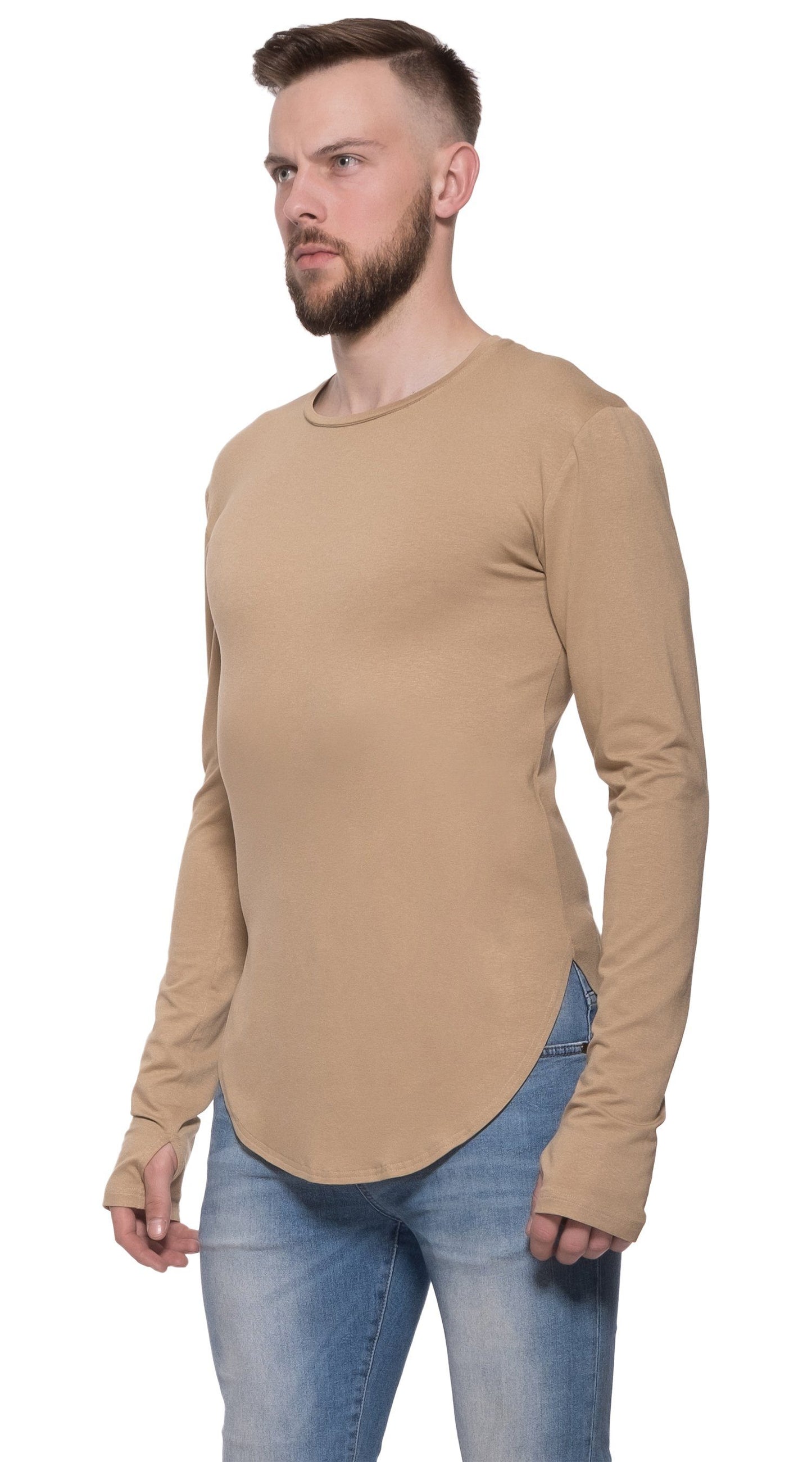 TheG Man Viskóza Under Long Tee // ťava