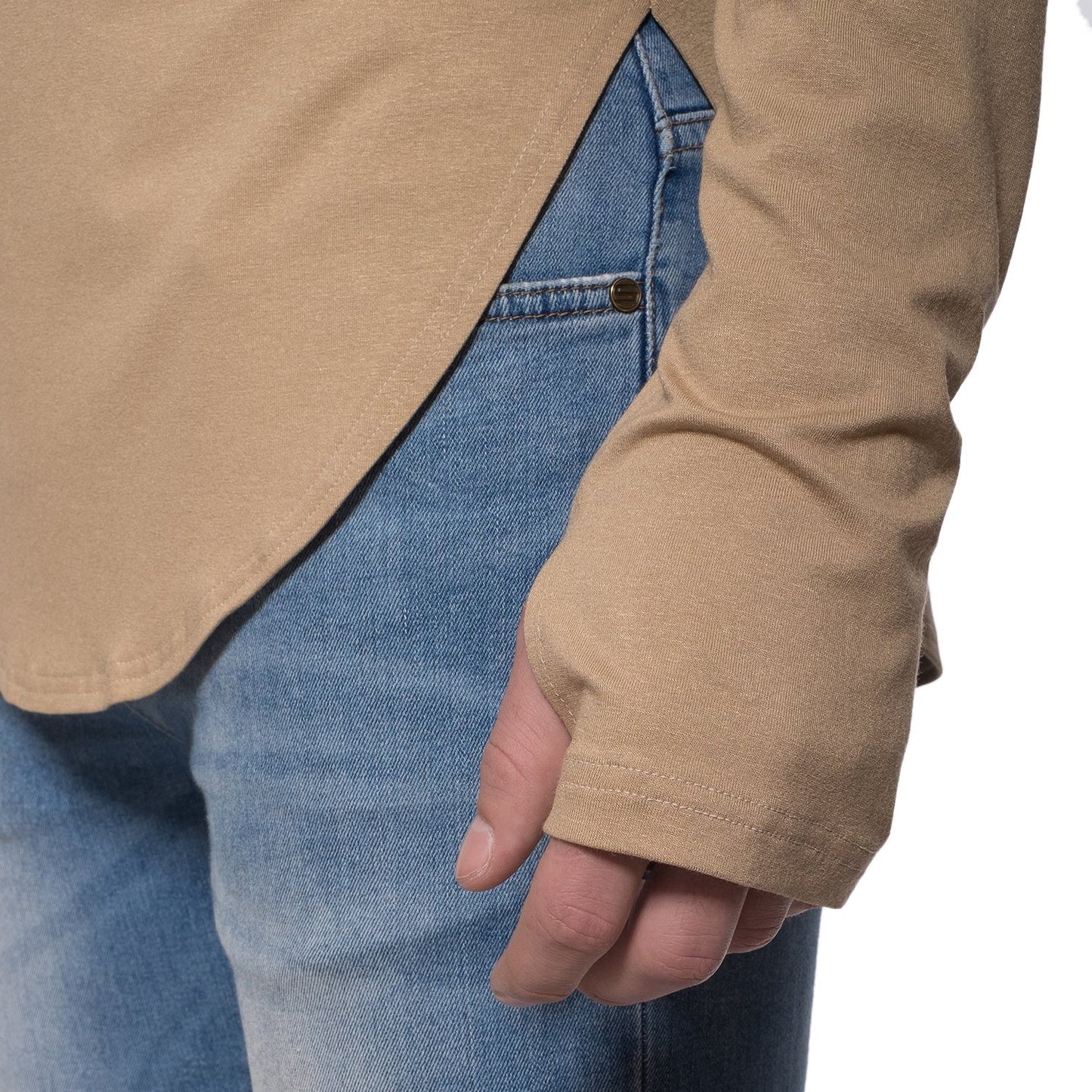 TheG Man Viskóza Under Long Tee // ťava