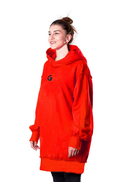 TheG Fresh Oversize Hoody Woman // červená