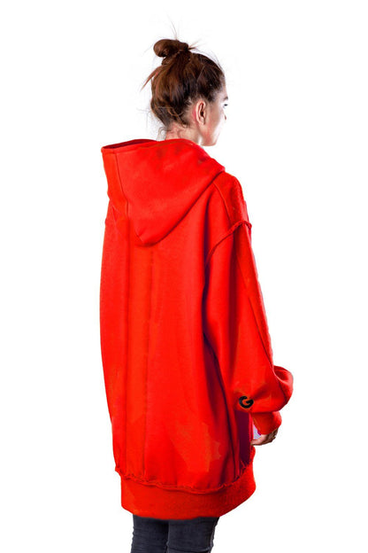 TheG Fresh Oversize Hoody Woman // červená