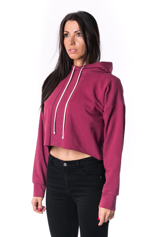 The Woman Panelled Cropped Hoody 17 // fuksie