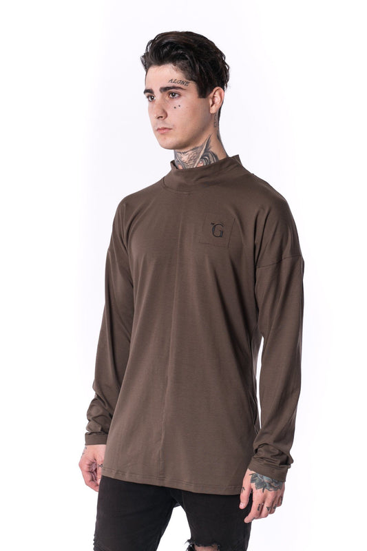 The Man Panelled Turtleneck 17 // firgreen