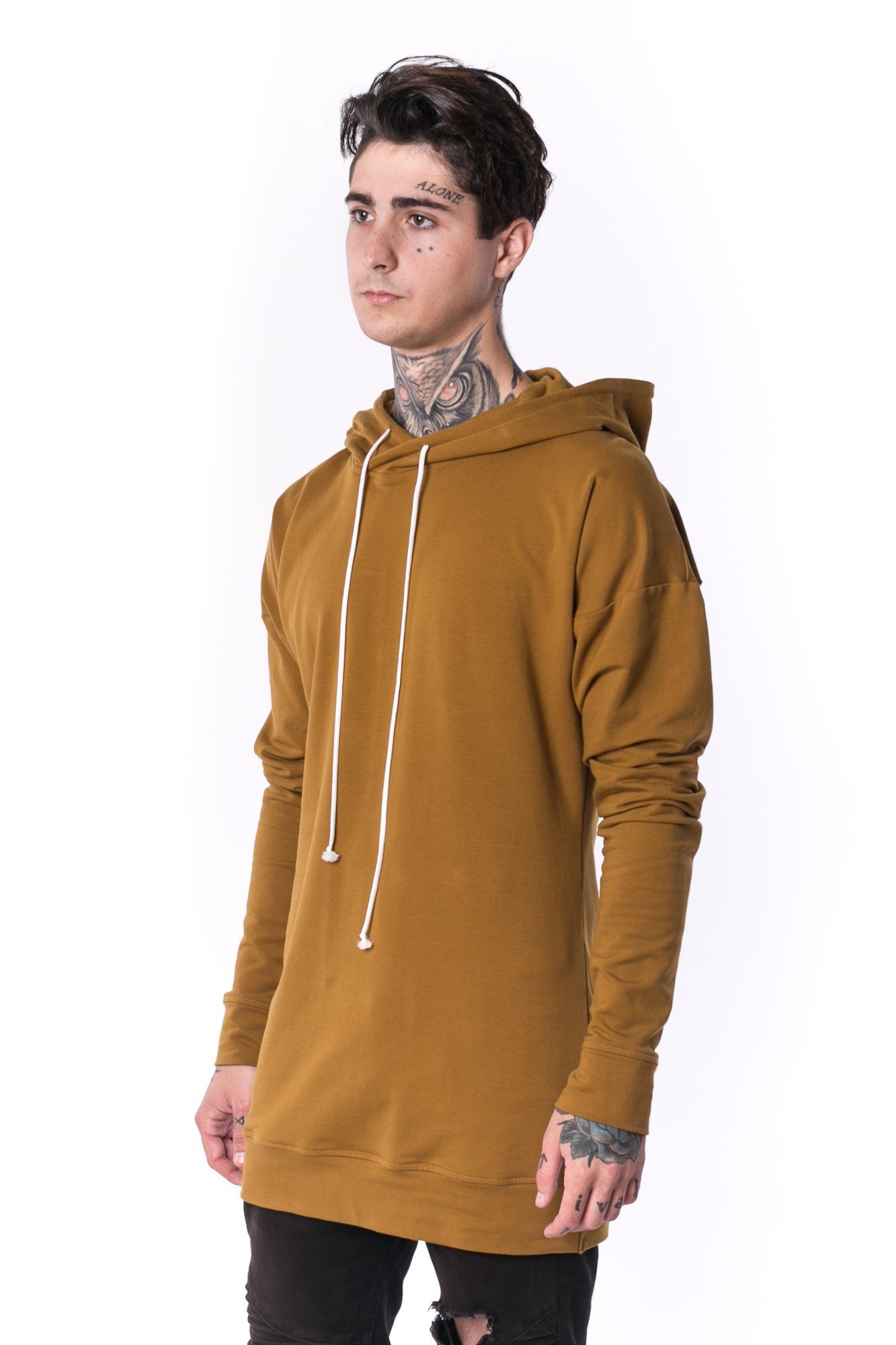 The Man Panelled Hoody 17 // umber