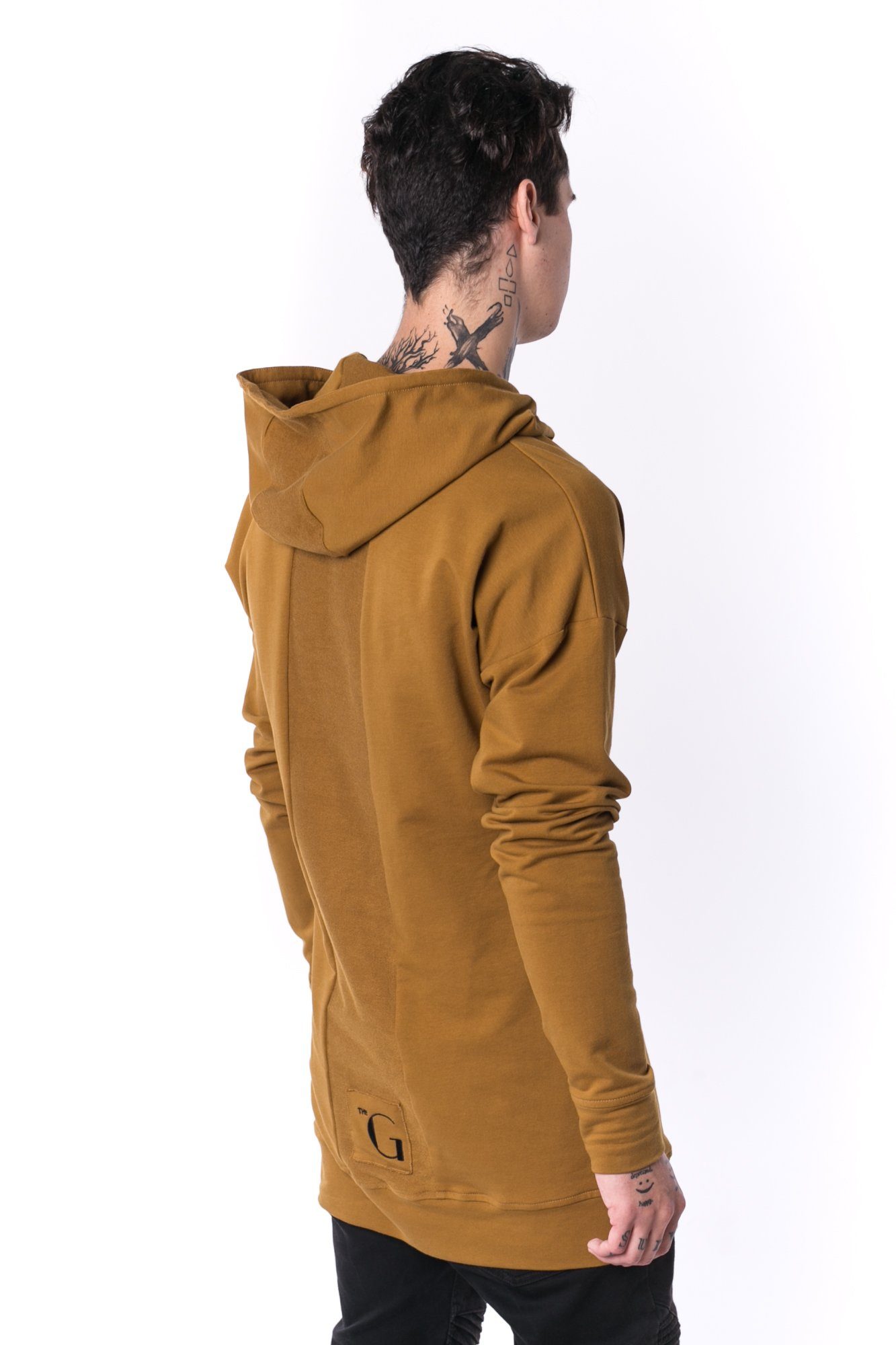 The Man Paneled Hoody 17 // umber