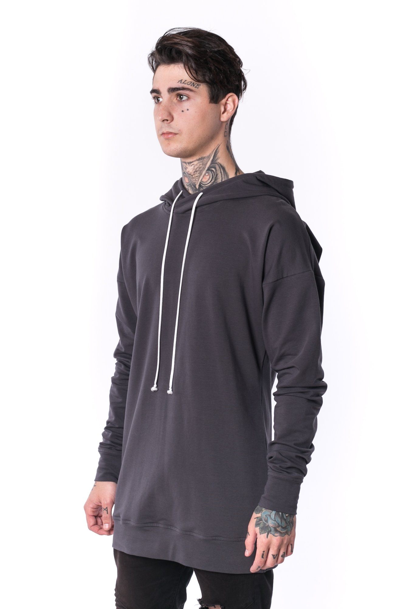 The Man Paneled Hoody 17 // drevené uhlie