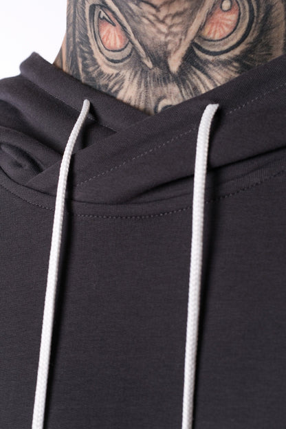 The Man Paneled Hoody 17 // drevené uhlie