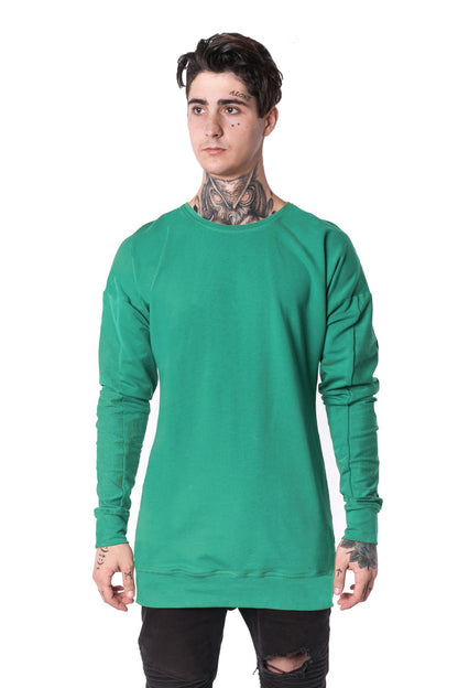 The Man Panelled Pullover Crewneck 17 // mint