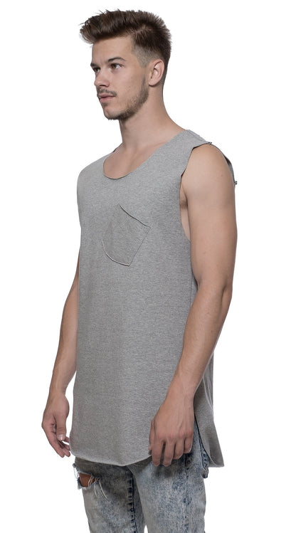 TheG Longline Vest // grey