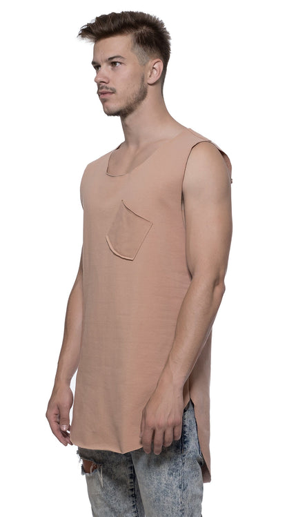 TheG Longline Vest // camel