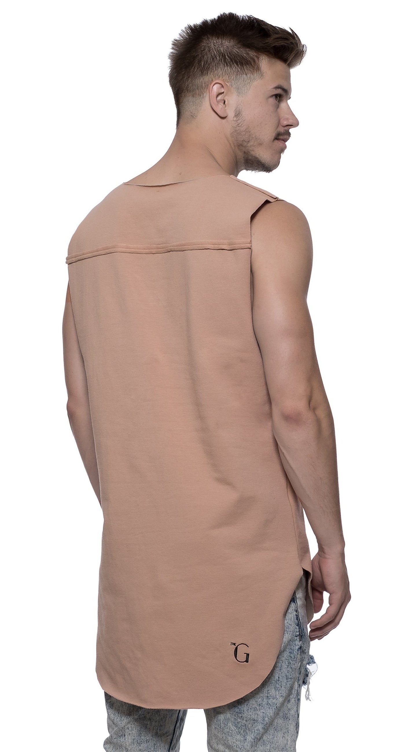 TheG Longline Vest // camel