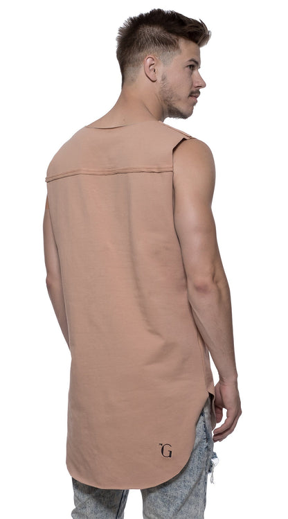 TheG Longline Vest // camel