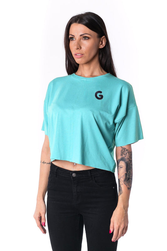 TheG Woman Panelled Oversize Crop Tee 17 // tyrkys