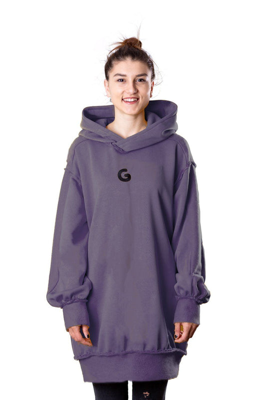 TheG Fresh Oversize Hoody Woman // fialová