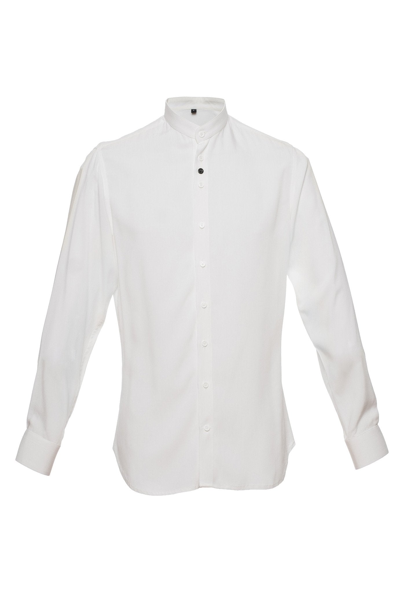 TheG viscose handmade designer classic long shirt white