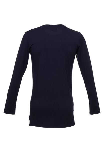 TheG viscose handmade designer under long tee navy blue